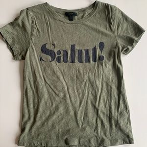 J. Crew Womens "Salut" T Shirt